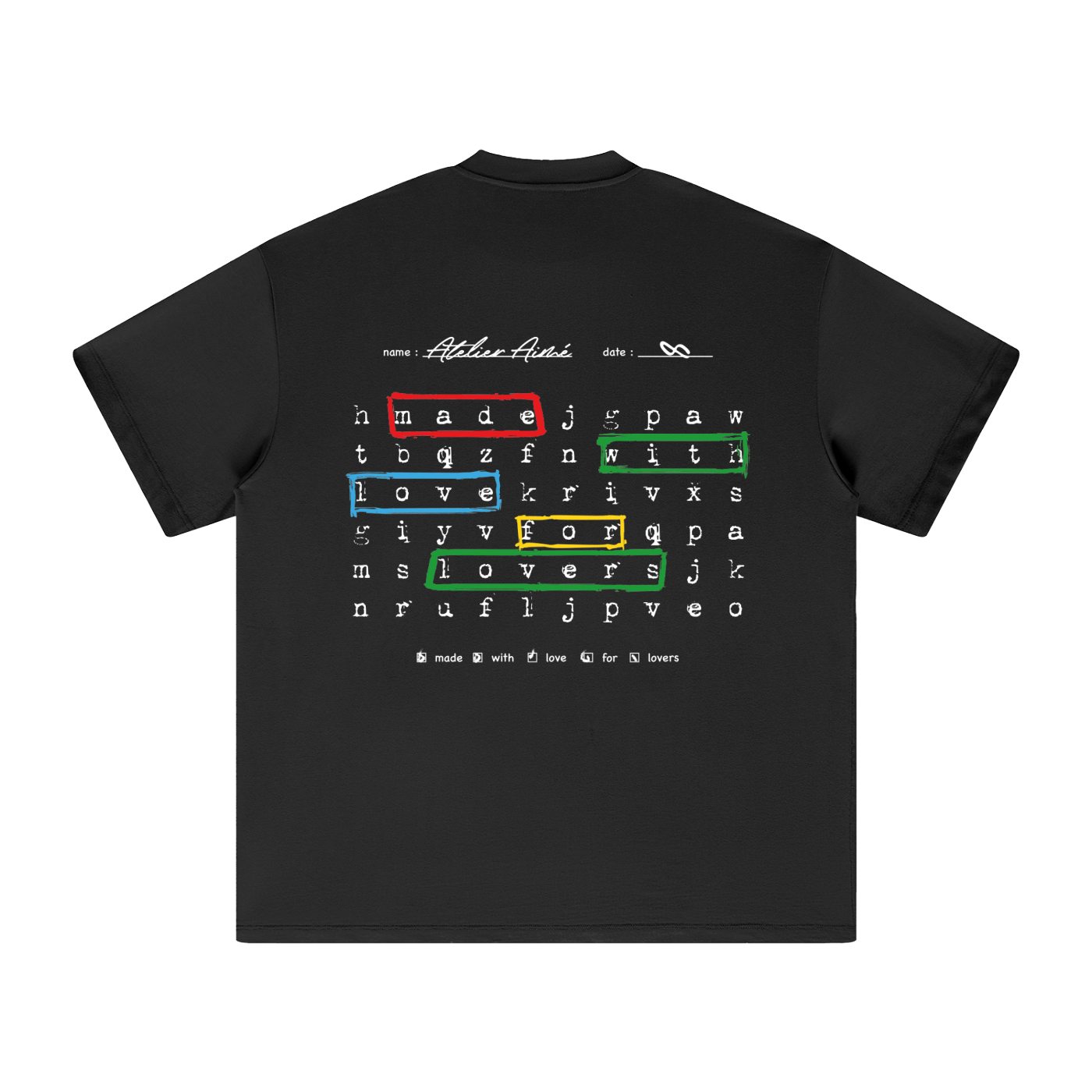Crossed Black T-Shirt
